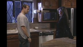 Deep fuck of Asian pussy of horny Milf