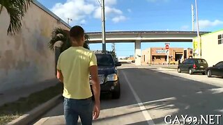 Muscly darksome homosexual knocked off