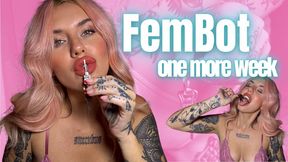 FemBot One More Week in Chastity Scarlett Cummings Locktober Key Holder