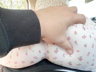 Risky Humping on Classmate&#039;s Weenie Not fast in the Car