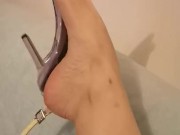 Heels dangling