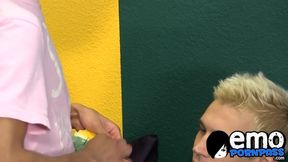 Handsome young lovers butt banging after oral pleasures