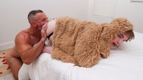 Stepson wants furry daddy's dick