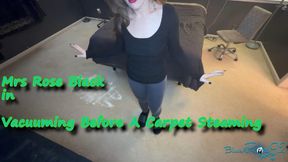 Vacuuming Before A Carpet Steaming
