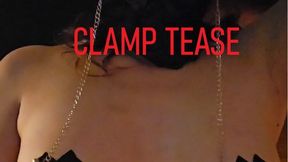 [BDSM] Masked Ring Gag & Nipple Clamp Tease