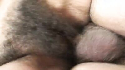 The brunette maid has a very hairy pussy with a great desire