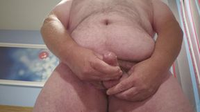 Hotel hangover wank with cock ring