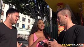 Busty Ebony Lisa Tiffian enjoys deep penetration