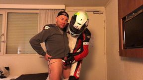 2435 fetish leather submission to motornbiker with big cock