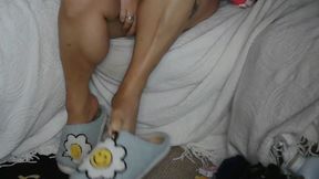 Slipper Dangle Tease & Thick Calves Worship with Kepi Carter Watch Me Slide Them off