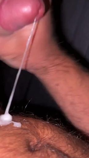 Tim Blesh Jerking His Big Dick to Final White Cumshot