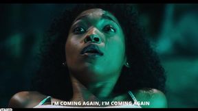 Alien monster pounds black girl with big tits in rough fuck