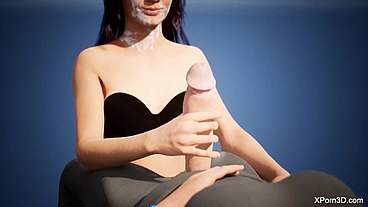 Hot Busty Futa Girls Handjob 3D Porn Anime Hentai