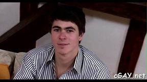 Glazy facial ejaculation for fellow