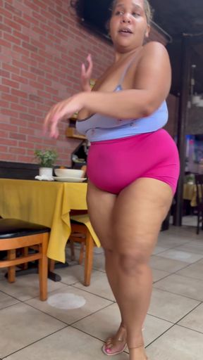 Leg Tease - High Heels Fetish - Puerto Rican BBW Fat Ass - Goddess Worship - Sexy Moaning - Thick Thighs