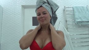 I dry my long hair with towel and with fen bb