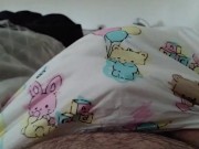 Man cumming in diaper