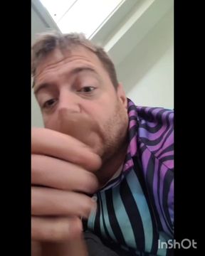 Deepthroating my dildo