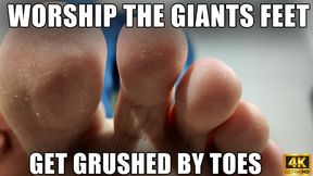 Worship The Giants Feet | Get Crushed By Toes - 4k UHD 2160p - KingMarti - MOV