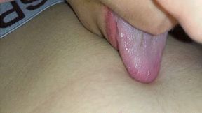 Natalie tongue fucks your navel WMV
