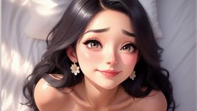 A beautiful woman with an extremely strong sexual desire was not satisfied with playing with a masturbation