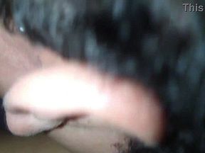 my cuckold rimming my ass and licking my pussy while i fuck with his friend then they both creampie