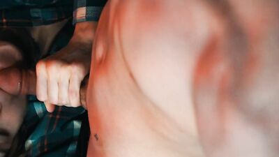 Hot British guy takes a cock in his mouth