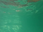 Jock swims in string (no cum)