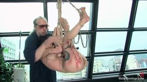 Osada Steve & June Mizuna—tattooed BDSM with deep-throat and foot play