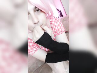 Cute Sassy Femboy Rocking Cowgirl Style Crop Shirt & Ass Shorts - 90+ Minutes of Live Joy