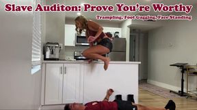 Slave Audition: Trampling + Foot Gagging