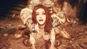 Ava the Last Blade 2 - Zombie knocks out boyfriend then roughly fucks his girlfriend
