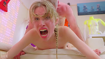 TALLEST TOILET WHORE - Anal fuckfest, -out slut drinks piss, spews on dick, used HARD