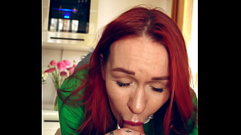 Redhead Step Sister Sucks Step Brother in Day Nap POV: Tattooed Beauty with Natural Tits Gets Naughty in Secret
