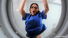 Cute-looking Angel Alyx Star Is Enjoying Sucking Her Lovers Dick