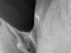 Close up anal toying