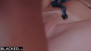 BLACKED Blonde cutie Jazlyn is obsessed with her BFF's boss