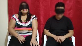 le pagamos 100 $ a una pareja de casada para jugar el juego del test a ver si adivina que tienen en su boca la chica le poner los cuerno con el modelo del juego terminan follando parte 1/2