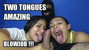 TONGUE FETISH 240324B9 SARAI + CANDY TWO TONGUES IN ACTION LICKING AND SHARING COCK + FREE SURPRISE SHOW (LOWDEF SD MP4 VERSION)