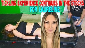 TICKLING EXPERIENCE CONTINUES IN THE STOCKS FOR LAURELINE - HD WMV