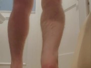 Huge dinosaur egg buttplug under yoga pants and g string makes extreme gape!