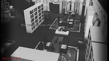 wife fucks stranger at library, security cam