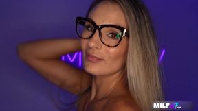 Glasses Wearing MILF Fucked and Facialized - Mandy Rhea