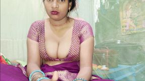 Beutiful Bhabhi handjob, beautiful sister-in-law's masturbation Hindi audio,