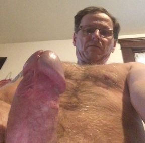 Legs spread wide as I jerk off for maximum viewing and pleasure