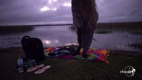 gozando na beira da lagoa, hippie aventureira nao resistiu ao tesao acumulado enquanto fazia trilha com tesao e adrenalina - my infinities first #11 - rio grande do sul