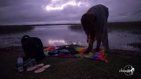 gozando na beira da lagoa, hippie aventureira nao resistiu ao tesao acumulado enquanto fazia trilha com tesao e adrenalina - my infinities first #11 - rio grande do sul