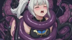 Ahegao Gothic Maid Tentacle Restraint – Tongue Out Ecstasy