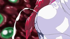 Petite Sailor Chibi Moon gets filled with creamy tentacle delight