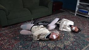 4162 Amber and Emma in Straitjackets Duo